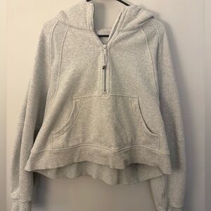 Like New Lululemon Heather Grey Half Zip Scuba Size XL / XXL